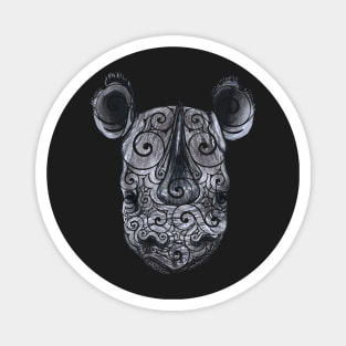 Swirly Rhino Portrait Magnet